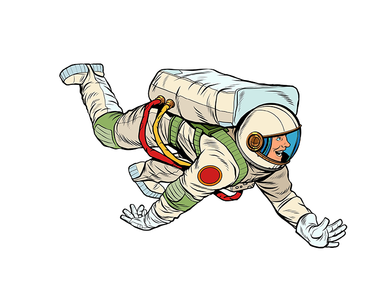 Astronaut Flying