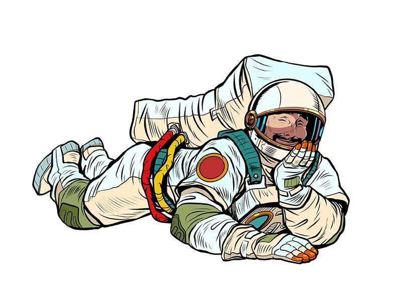 Astronaut Laying Down