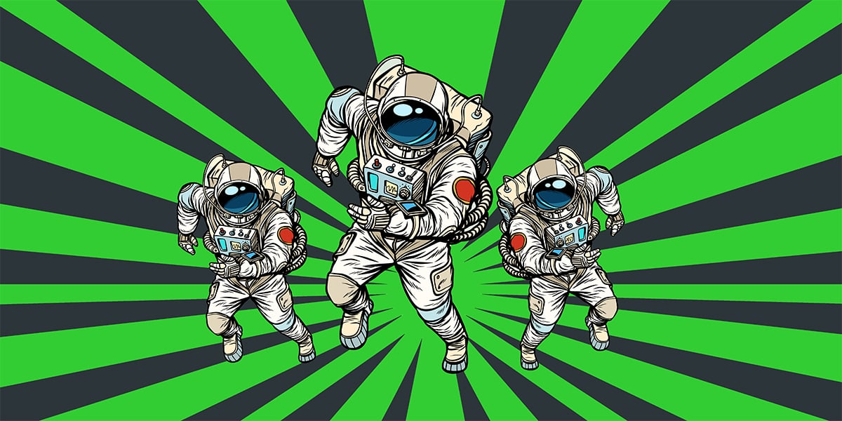 Astronauts Running_Background